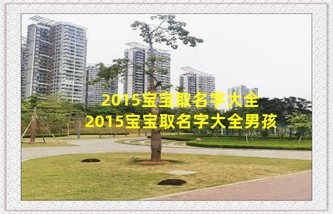 2015宝宝取名字大全 2015宝宝取名字大全男孩